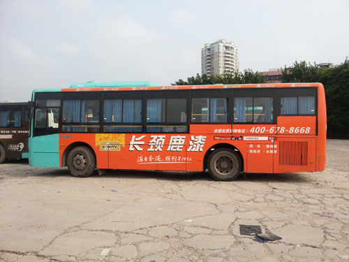惠州公交车体广告-长颈鹿漆车身广告客户案例